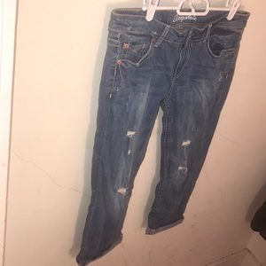 Distressed Boyfriend Jeans